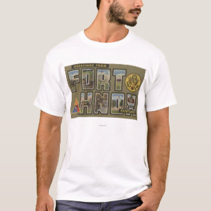 Fort Knox, Kentucky - große Buchstabe-Szenen T-Shirt