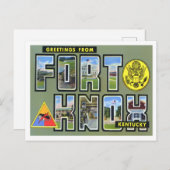 Fort Knox, Kentucky Vintag Big Letters Postkarte (Vorne/Hinten)