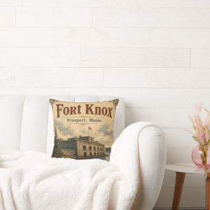 Fort Knox Prospect Maine Historischer Granitfort Kissen