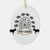 Fort Laramie Gold Keramik Ornament (Rechts)