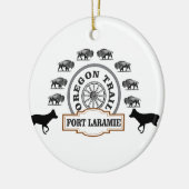 Fort Laramie Gold Keramik Ornament (Links)