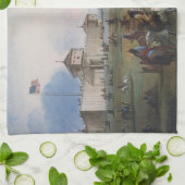 Fort Laramie, Sublette Fort, Fort William, Miller Geschirrtuch (Gefaltet)