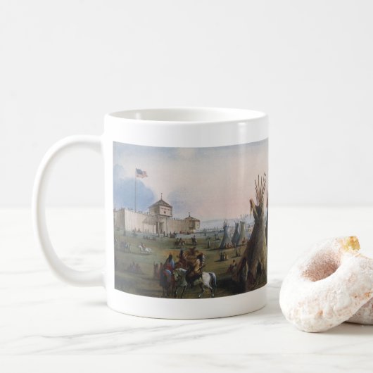 Fort Laramie, Sublette Fort, Fort William, Miller Kaffeetasse (Mit Donut)