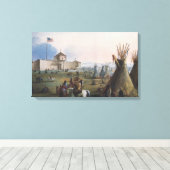 Fort Laramie, Sublette Fort, Fort William, Miller Leinwanddruck (Insitu (Holzboden))