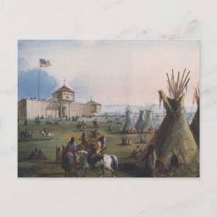 Fort Laramie, Sublette Fort, Fort William, Miller Postkarte