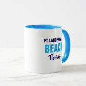 Fort Lauderdale Beach Florida Coffee Mug Tasse (VorderseiteRechts)