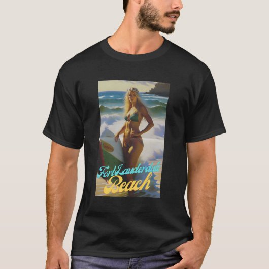 Fort Lauderdale Beach Florida Parasdise Beautiful T-Shirt (Vorderseite)