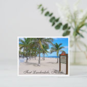 Fort Lauderdale Beach Florida Post Card Postkarte (Stehend Vorderseite)