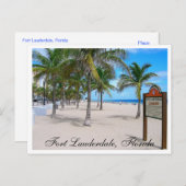Fort Lauderdale Beach Florida Post Card Postkarte (Vorne/Hinten)