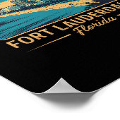 Fort Lauderdale Beach Florida Poster (Ecke)