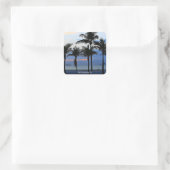 Fort Lauderdale Beach, Florida Quadratischer Aufkleber (Tasche)