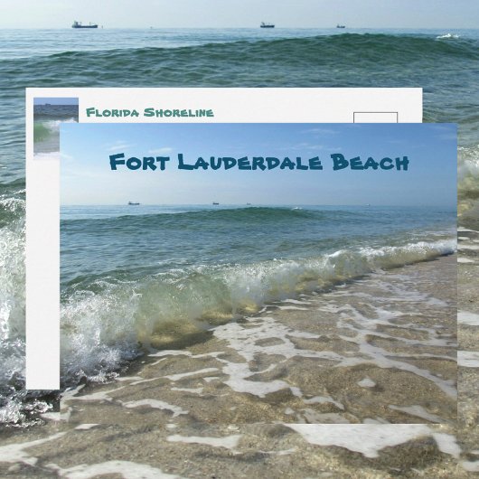 Fort Lauderdale Beach Oceanview Fotografisch Postkarte