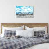 Fort Lauderdale Beach Stretched Leinwand (Insitu (Schlafzimmer))
