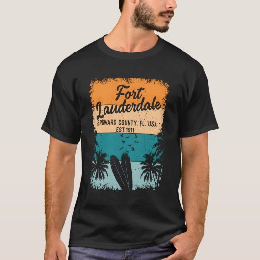 Fort Lauderdale Beach Von Florida T-Shirt (Vorderseite)