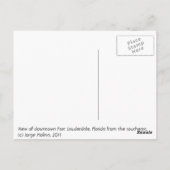 Fort Lauderdale, Die Stadt Bright Tomorrows Postkarte (Rückseite)