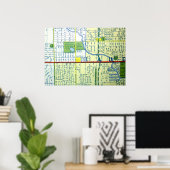 Fort Lauderdale, FL Vintag Map Poster (Heimbüro)