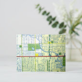 Fort Lauderdale, FL, Vintage Karte (Stehend Vorderseite)