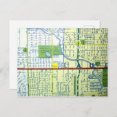 Fort Lauderdale, FL, Vintage Karte (Vorne/Hinten)