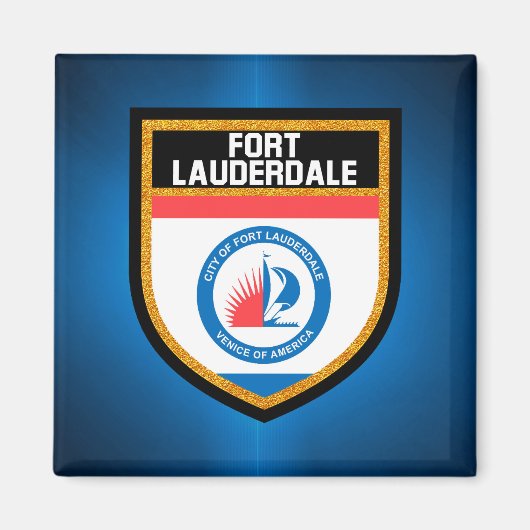 Fort Lauderdale Flag Magnet (Vorne)
