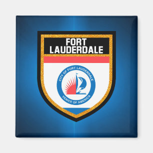 Fort Lauderdale-Flagge Magnet