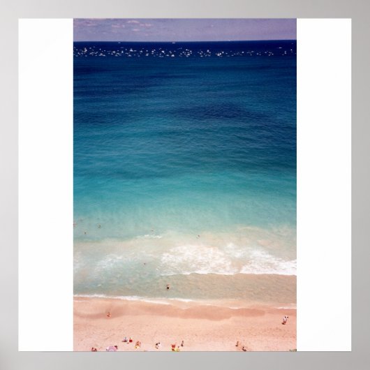 Fort Lauderdale Florida Aerial Ocean Beach Foto Poster (Vorne)