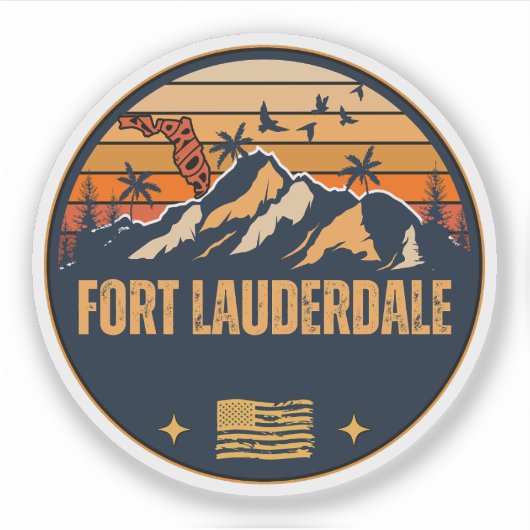 Fort Lauderdale, Florida Aufkleber (Vorderseite)