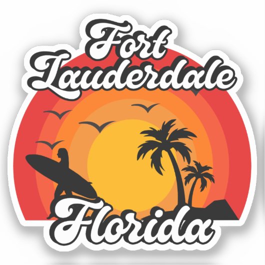Fort Lauderdale, Florida Aufkleber (Vorderseite)