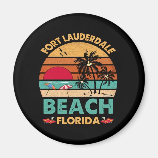 Fort Lauderdale Florida Beach FL Novelty Magnet (Vorne)