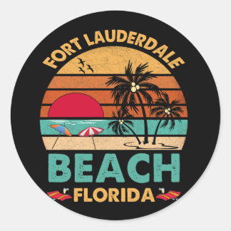 Fort Lauderdale Florida Beach FL Novelty Runder Aufkleber