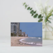 Fort Lauderdale Florida Beach & Ocean Postcard Postkarte (Stehend Vorderseite)