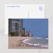 Fort Lauderdale Florida Beach & Ocean Postcard Postkarte (Vorne/Hinten)