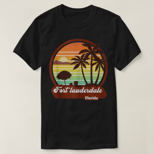 Fort Lauderdale Florida Beach Souvenir FT Lauderda T-Shirt (Design vorne)
