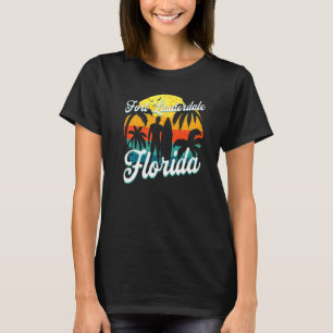 Fort Lauderdale Florida Beach Surfer Sommer Vacati T-Shirt
