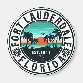 Fort Lauderdale Florida Beach Tropical Souvenirs Magnet (Vorne)
