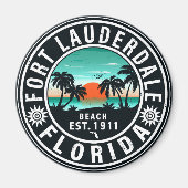 Fort Lauderdale Florida Beach Tropical Souvenirs Magnet (Vorne)