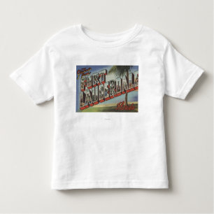 Fort Lauderdale, Florida - große Buchstabe-Szenen Kleinkind T-shirt