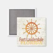 Fort Lauderdale Florida Kapitän-Radmagnet Magnet (Vorderseite/Rückseite)