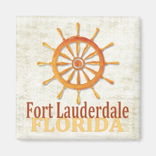 Fort Lauderdale Florida Kapitän-Radmagnet Magnet (Vorne)