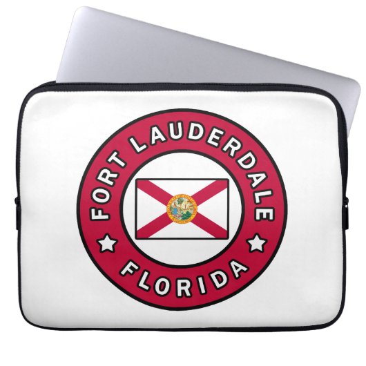 Fort Lauderdale Florida Laptopschutzhülle (Vorderseite)