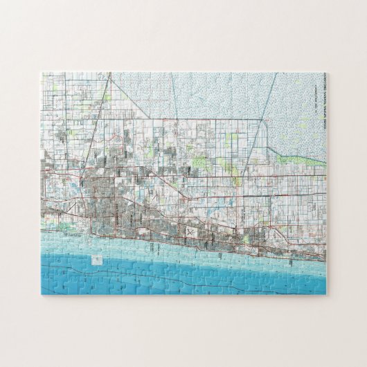 Fort Lauderdale Florida Map (1985) Puzzle (Horizontal)
