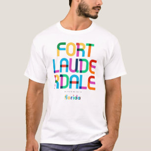 Fort Lauderdale Florida Mitte Jahrhundert, Pop Art T-Shirt