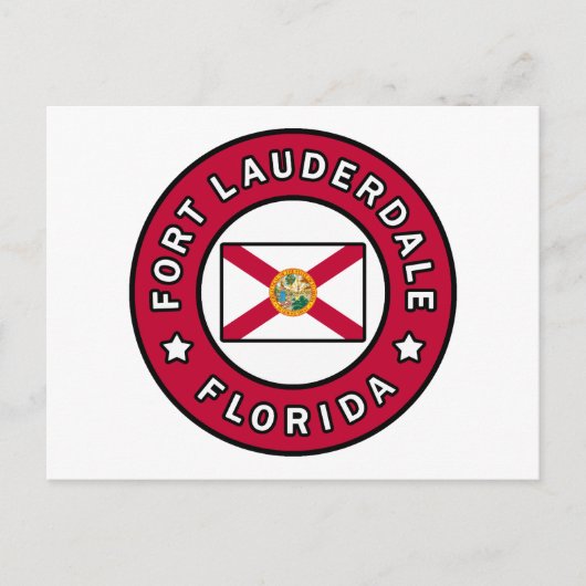 Fort Lauderdale Florida Postkarte (Vorderseite)