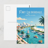 Fort Lauderdale Florida Postkarte (Vorne/Hinten)
