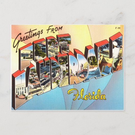 Fort Lauderdale Florida Postkarte (Vorderseite)
