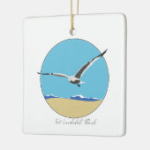 Fort Lauderdale Florida Sea Gull über Strand Keramikornament (Links)