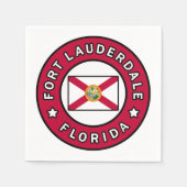 Fort Lauderdale Florida Serviette (Vorderseite)