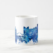 Fort Lauderdale Florida Skyline Blue Kaffeetasse (Mittel)