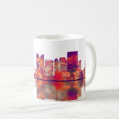 Fort Lauderdale Florida Skyline Kaffeetasse (VorderseiteRechts)
