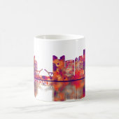 Fort Lauderdale Florida Skyline Kaffeetasse (Mittel)