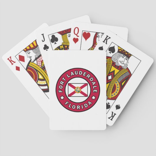 Fort Lauderdale Florida Spielkarten (Rückseite)